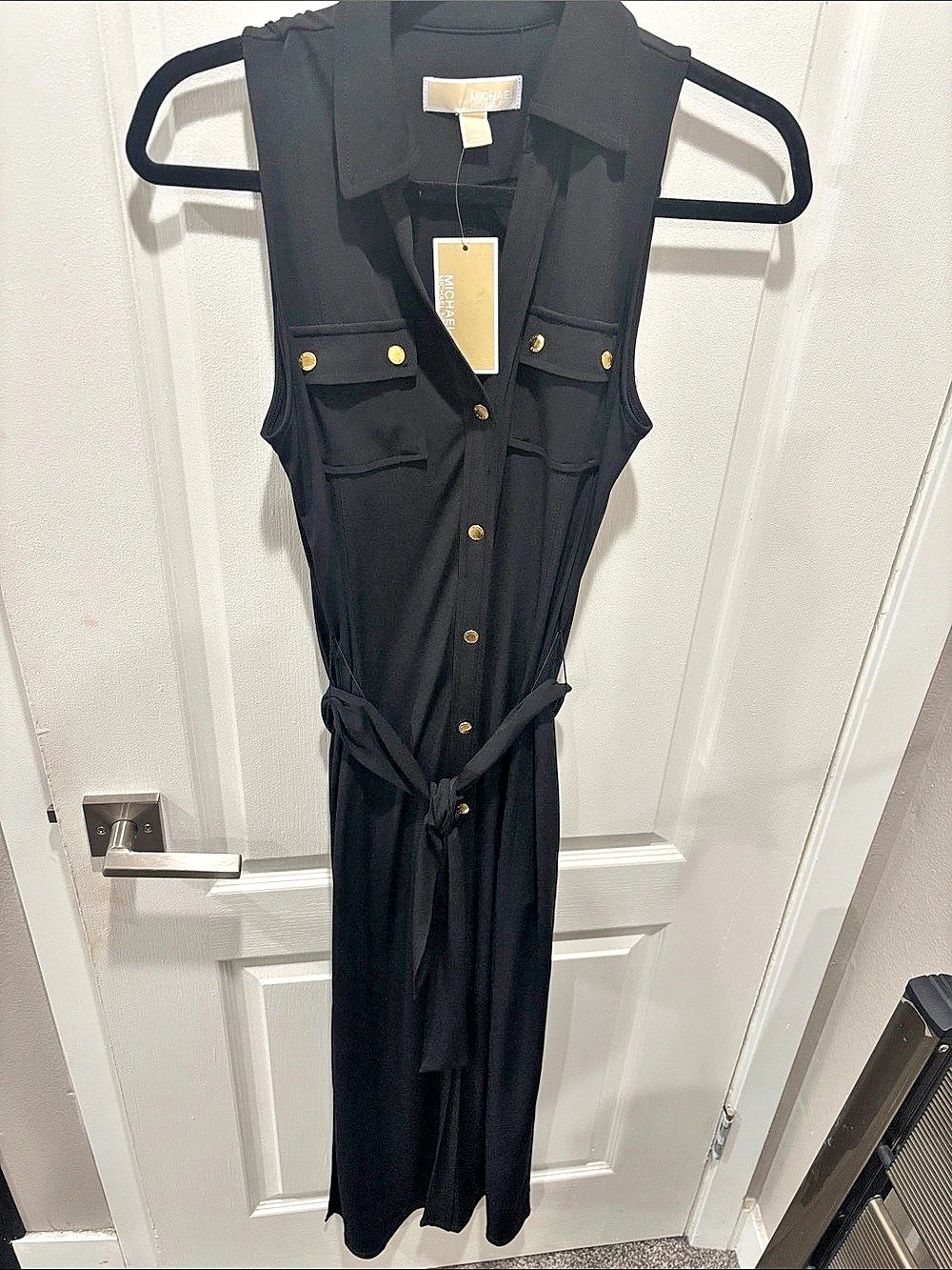 Michael Kors Black Sleeveless Maxi Dress NWT